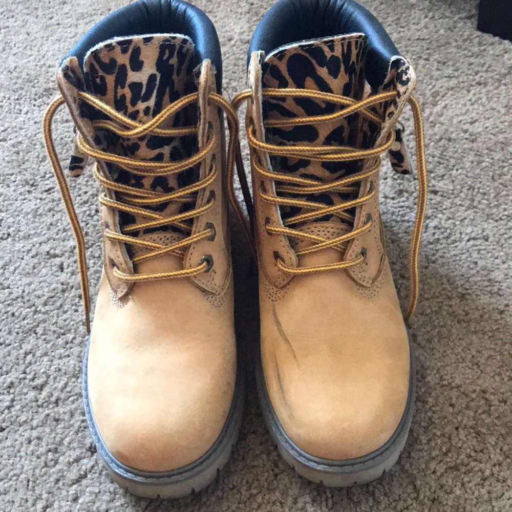 Leopard Print Work/Fashion Boots